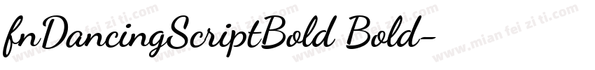 fnDancingScriptBold Bold字体转换